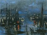 Клод Моне Порт в Гавре, ночной эффект 1873г